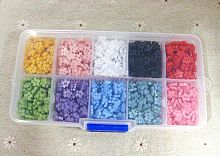 Пуговки разноцветные звездочки 6 мм  - купить для кожевенного хобби