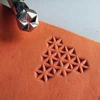 Штамп для тиснения Шестиугольник 10х10 мм  - купить для кожевенного хобби