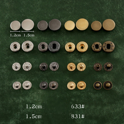 Кнопки пробивные 12 мм №633 латунь с покрытием Плоские фото 2 Кнопки пробивные 12 мм №633 латунь с покрытием Плоские фото 2