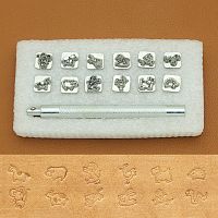 Штампы для тиснения Набор Животные  - купить для кожевенного хобби