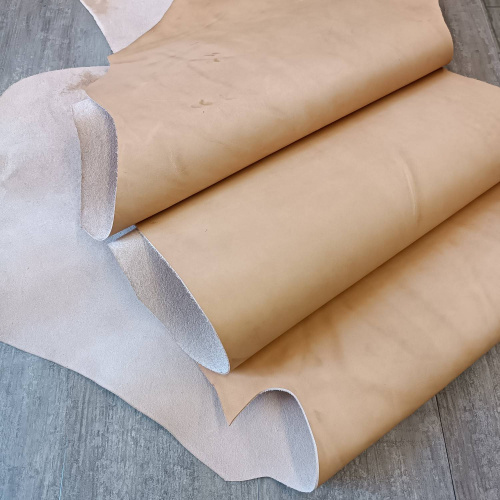 Кожа Пола 1,6-1,8 мм растит. дубл. Натуральный Италия фото 4