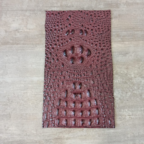 Кожа Крс в формате 18,5*10,5 см с тиснением под крокодила фото 4