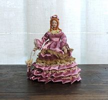 Кукла Дама с зонтиком Миниатюра 1:12  - купить для кожевенного хобби