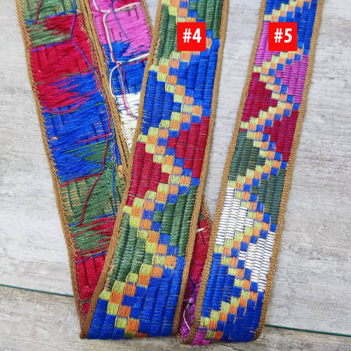 Лента текстильная 30-38 мм Вышивка Пиксели  фото 2