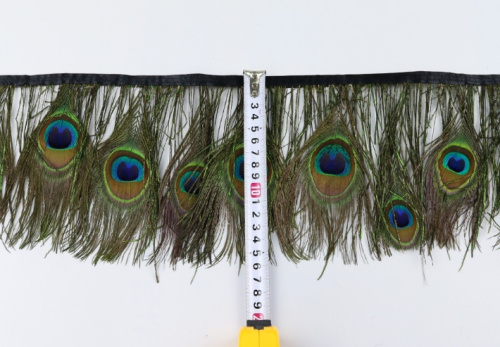 Перья павлина на ленте 10 см  TPS-902 - фото товара фото 3