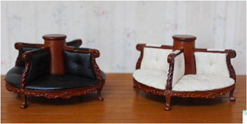 Миниатюра для кукол Диван четырехсторонний 1:12 Миниатюра для кукол Диван четырехсторонний 1:12