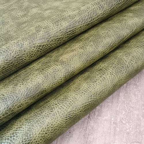 Кожа КРС 1,0 мм Слон Зеленый Турция фото 5