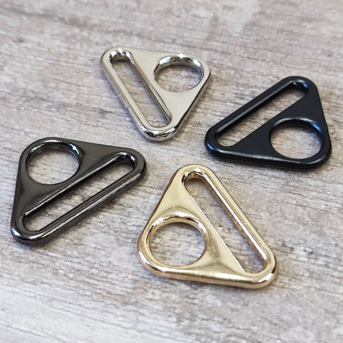 Рамка 20 мм треугольник с кольцом, металл фото 2