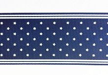 Лента репсовая 38 мм принт Звездочки