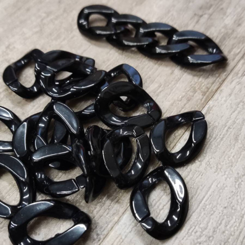 Звенья пластиковые 17х23 мм для цепочек  фото 3