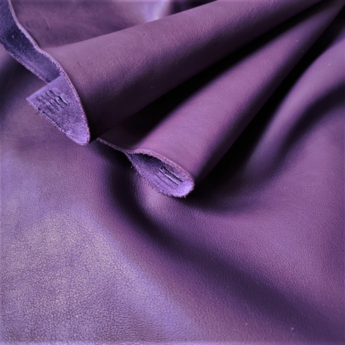 Кожа КРС 1,3 мм растит. дубл. Фиолетовый Италия