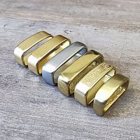 Уценка! Шлевка для ремня 30-40 мм Латунь