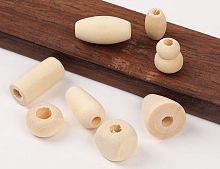 Бусины деревянные разных форм