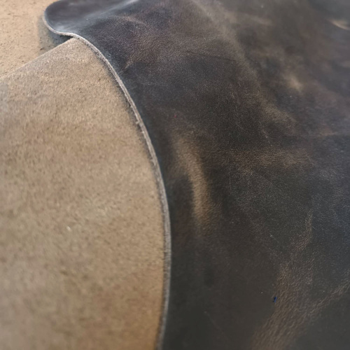 Кожа Крейзи Хорс Dark 1,4-1,6 мм Тёмно Коричневый фото 2