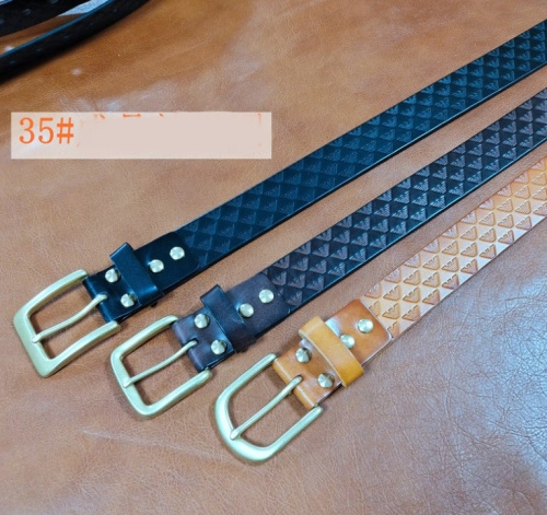 Заготовка для ремня раст. дубл. 38 мм толщ. 3,7 мм с тиснением Италия 11-55 фото 9