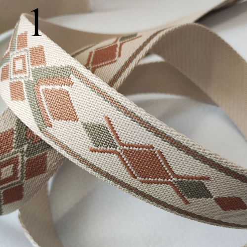 Лента ременная стропа 38 мм Ромбы пэ фото 2