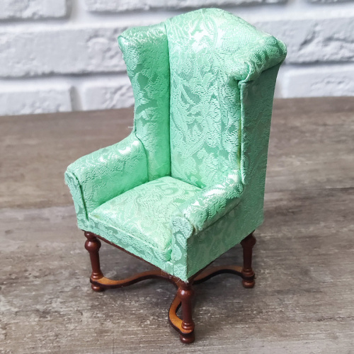 Кресло для кукол c с зеленой обивкой Орех | Галерея фото | Pava.pro Кресло для кукол c с зеленой обивкой Орех - фото товара