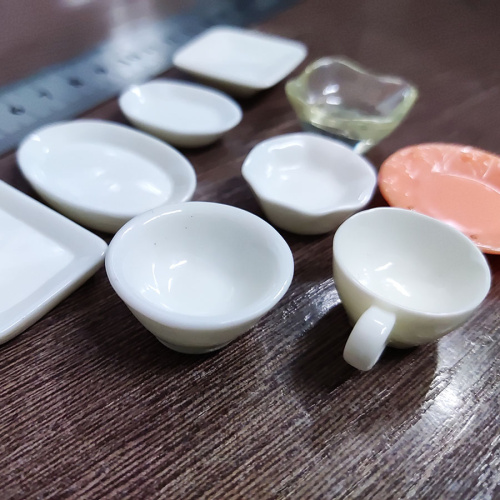 Белая посуда для кукол поштучно Масштаб 1:12 и 1:6 фото 4