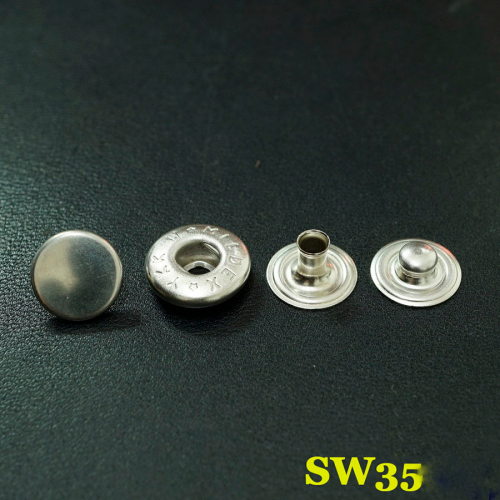 Кнопки пробивные 15 мм YKK латунь фото 7