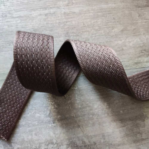 Лента ременная 38 мм/2 мм Елочка пэ фото 5