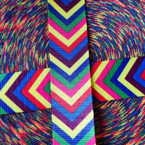 Лента ременная стропа 38 мм Летние полоски  L-JUN13 - фото товара фото 4