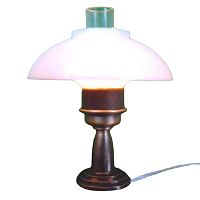 Лампа настольная Ретро, с проводом для кукол. Миниатюра 1:12  - купить для кожевенного хобби