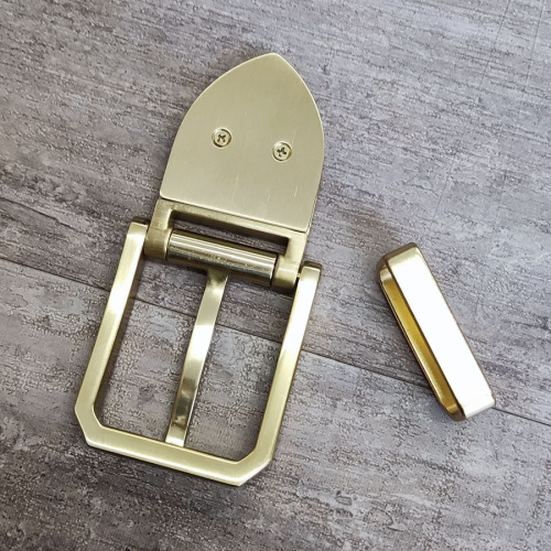 Пряжка для ремня 38 мм со шлевкой латунь  PR L-4421 - фото товара фото 5