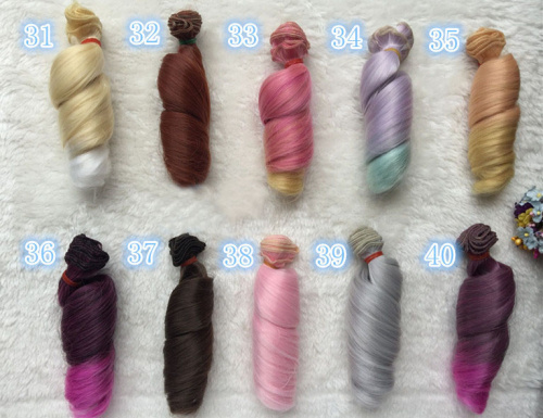 Трессы для кукол 15 см Локоны  фото 4