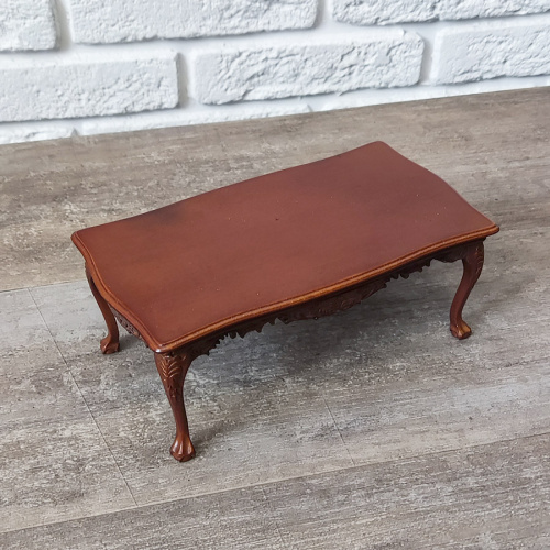 Миниатюра для кукол Столик прямоугольный с резьбой   D JYP-0002 - фото товара фото 2