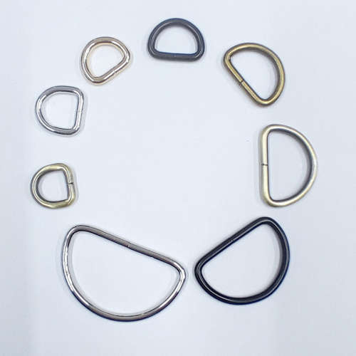 Полукольцо D-образное 13-50 мм тонкое круглого сечения фото 4