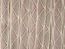 Тесьма хб вязаная Розово-сиреневая 23 мм  - купить для кожевенного хобби