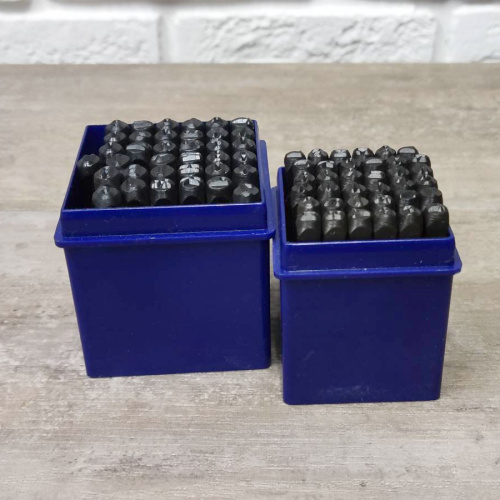 Штампы для тиснения по коже Латинский алфавит и цифры  фото 2