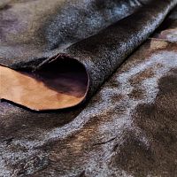Кожа с ворсом (мех пони) 1,2 мм Темно-коричневый Италия