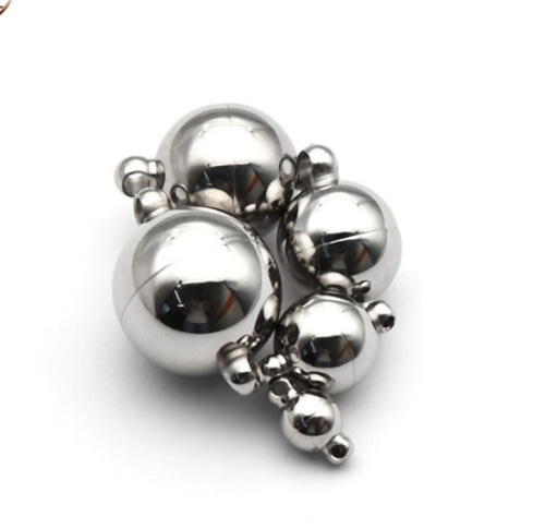 Застежка 6-10 мм Шарик для украшений Серебро Сталь фото 2