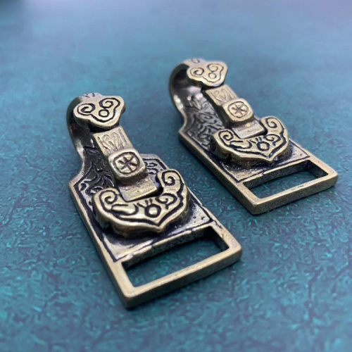 Карабин пружинный 16 мм латунь  YS-078 - фото товара фото 5