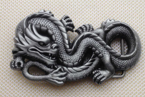 Пряжка для ремня с шипом 40 мм Восточный Дракон  фото 3