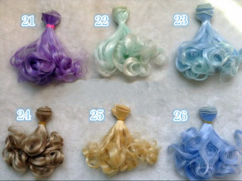 Трессы для кукол 15 см Кудри фото 5