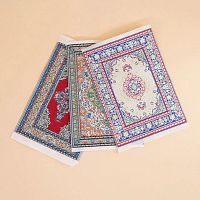 Ковер 15х10 см для кукольного дома с люрексом 1:12 арт 70203