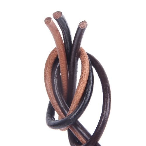 Шнур кожаный круглого сечения 5 мм фото 4