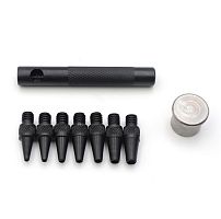 Пробойники-высечки для кожи 2-5 мм, набор c наковальней RXS  - купить для кожевенного хобби