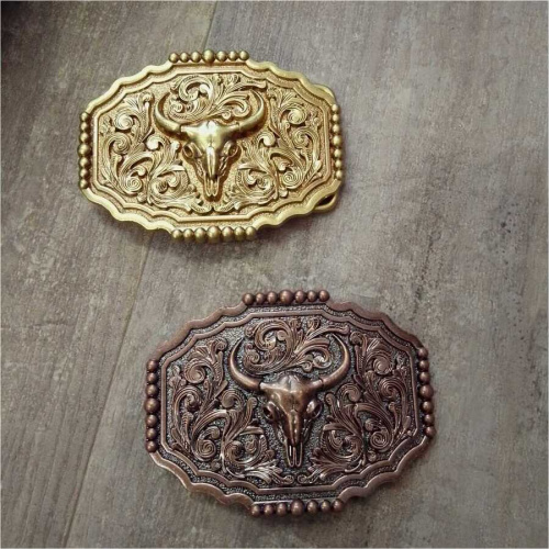 Пряжка для ремня с шипом 40 мм Череп Буйвола Пряжка для ремня с шипом 40 мм Череп Буйвола