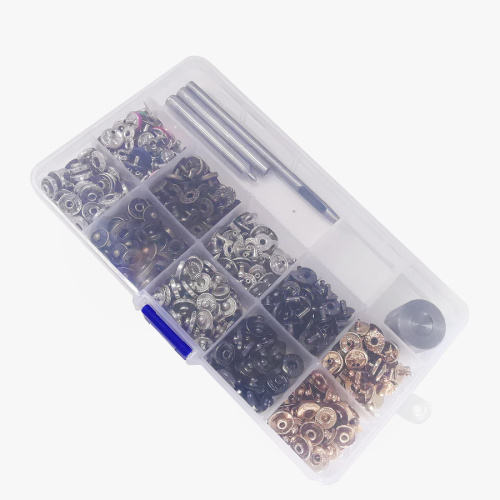 Кнопки 10 мм Набор 160 шт c инструментами для установки  KQ-303 - фото товара фото 2