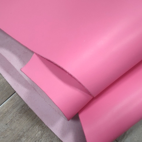 Кожа КРС 1,5 мм с покр. Розовый MASTROTTO Италия фото 2
