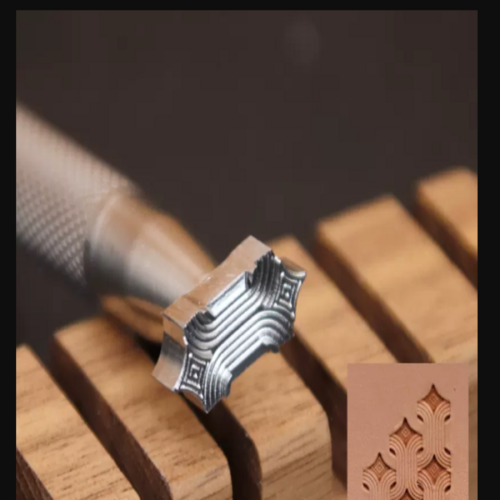 Штамп для тиснения по коже Геометрия нержавеющая сталь | Галерея фото | Pava.pro Штамп для тиснения по коже Геометрия нержавеющая сталь YM_Geo - фото товара