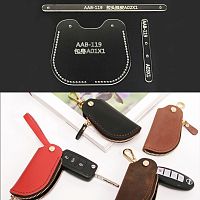 Шаблоны-лекала чехла для брелка сигнализации автомобиля ААВ-119  - купить для кожевенного хобби