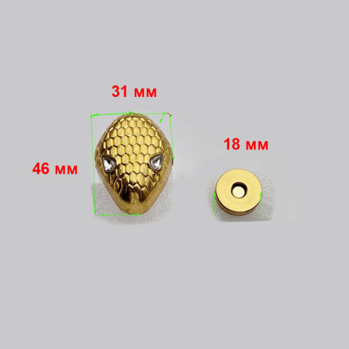 Комплект фурнитуры для сумки Золотая змейка | Галерея фото | Pava.pro фото 3 Комплект фурнитуры для сумки Золотая змейка KFS-GS - фото товара фото 3