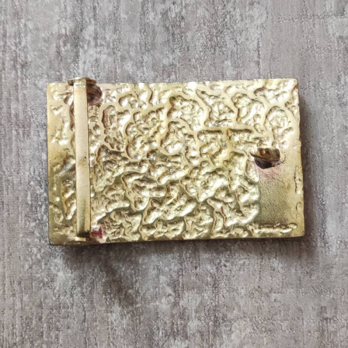 Пряжка для ремня декоративная, с шипом 38 мм Золотой аффинаж  PR РК037 - фото товара фото 6