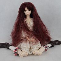 Парик для кукол длинный HD127А цвет 1#113 размер А  - купить для кожевенного хобби