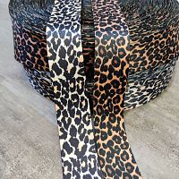 Лента ременная стропа 38 мм орнамент Леопард п/э