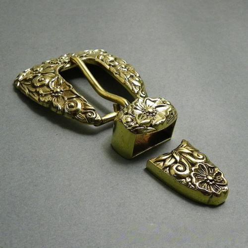 Комплект фурнитуры для ремня 23 мм Латунь фото 2 Комплект фурнитуры для ремня 23 мм Латунь фото 2